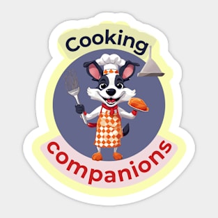 Funny Dog Chef - Cooking Companions Apron Sticker